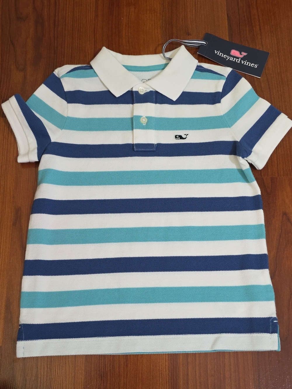 NWT 3T Vineyard Vines Boys Striped Polo Shirt